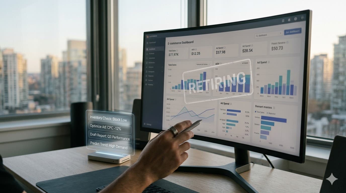 The Death of the E-commerce Dashboard: Replacing SaaS with AI Agents in 2026