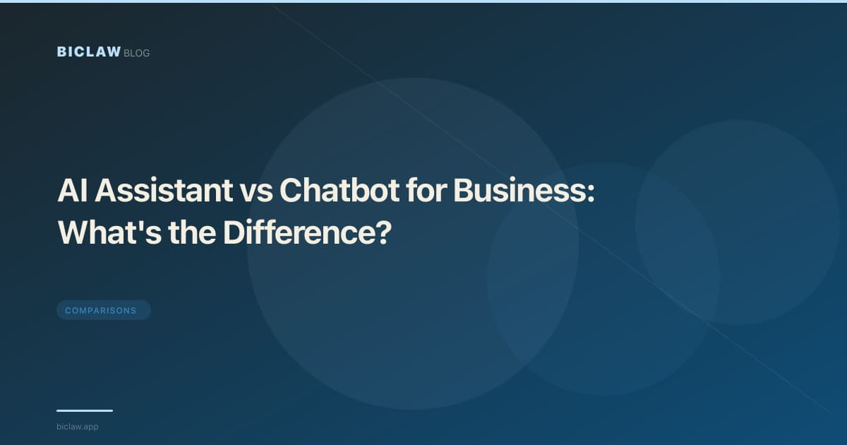 AI Assistant vs Chatbot for Business: What's the Difference?