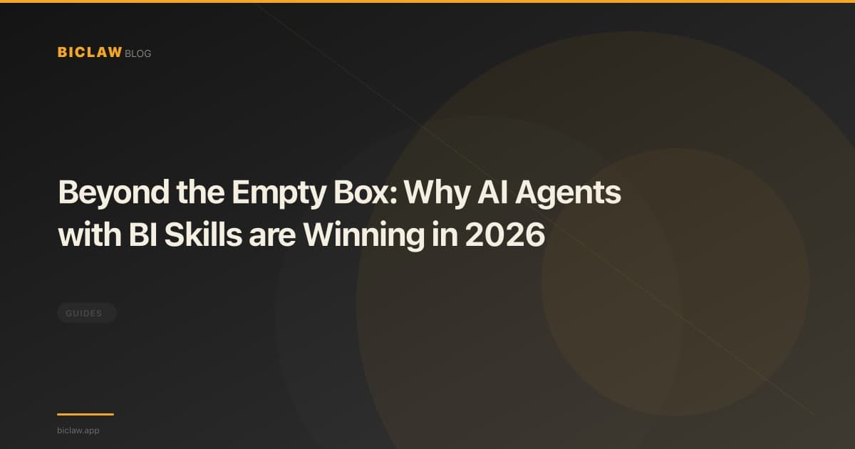 Beyond the Empty Box: Why AI Agents with BI Skills are Winning in 2026
