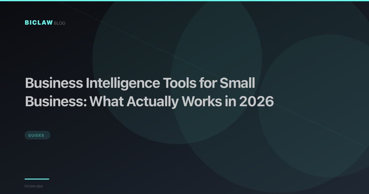 Business Intelligence Tools for Small Business: What Actually Works in 2026
