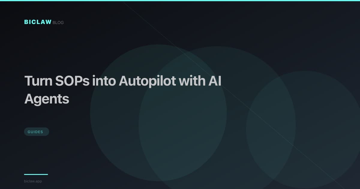 Turn SOPs into Autopilot with AI Agents